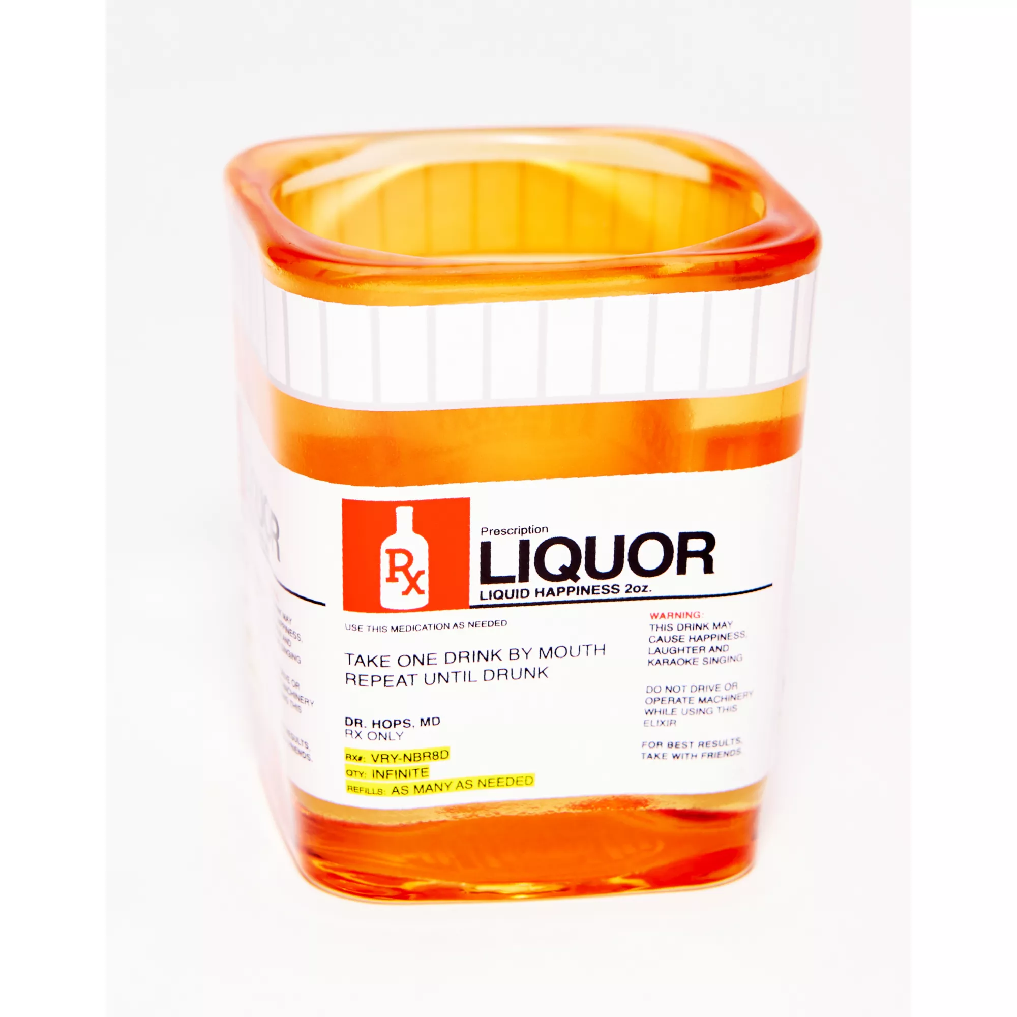 Square Medicine Bottle Shot Glass - 2 oz. at Spencer's