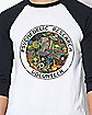 Psychedelic Research Volunteer Raglan T Shirt - Steven Rhodes