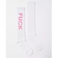 Fuck You Knee High Socks at Spencer's