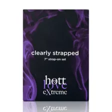 Clearly Strapped Clear Dildo With Strap-On Harness 7 Inch - Hott Love Extreme at Spencer's