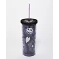 Jack Skellington Skull and Heart Cup with Straw 20 oz. - The Nightmare Before Christmas at Spencer's