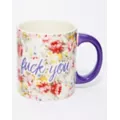 Floral Fuck You Coffee Mug - 20 oz. at Spencer's