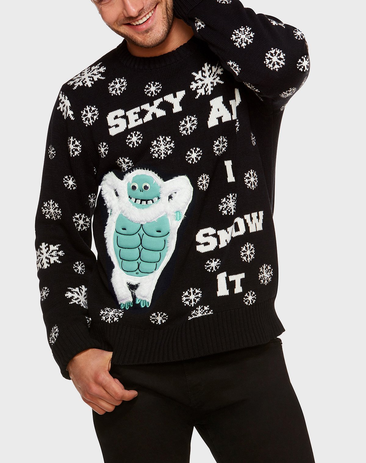 Spencer's Sexy and I Snow It Ugly Christmas Sweater