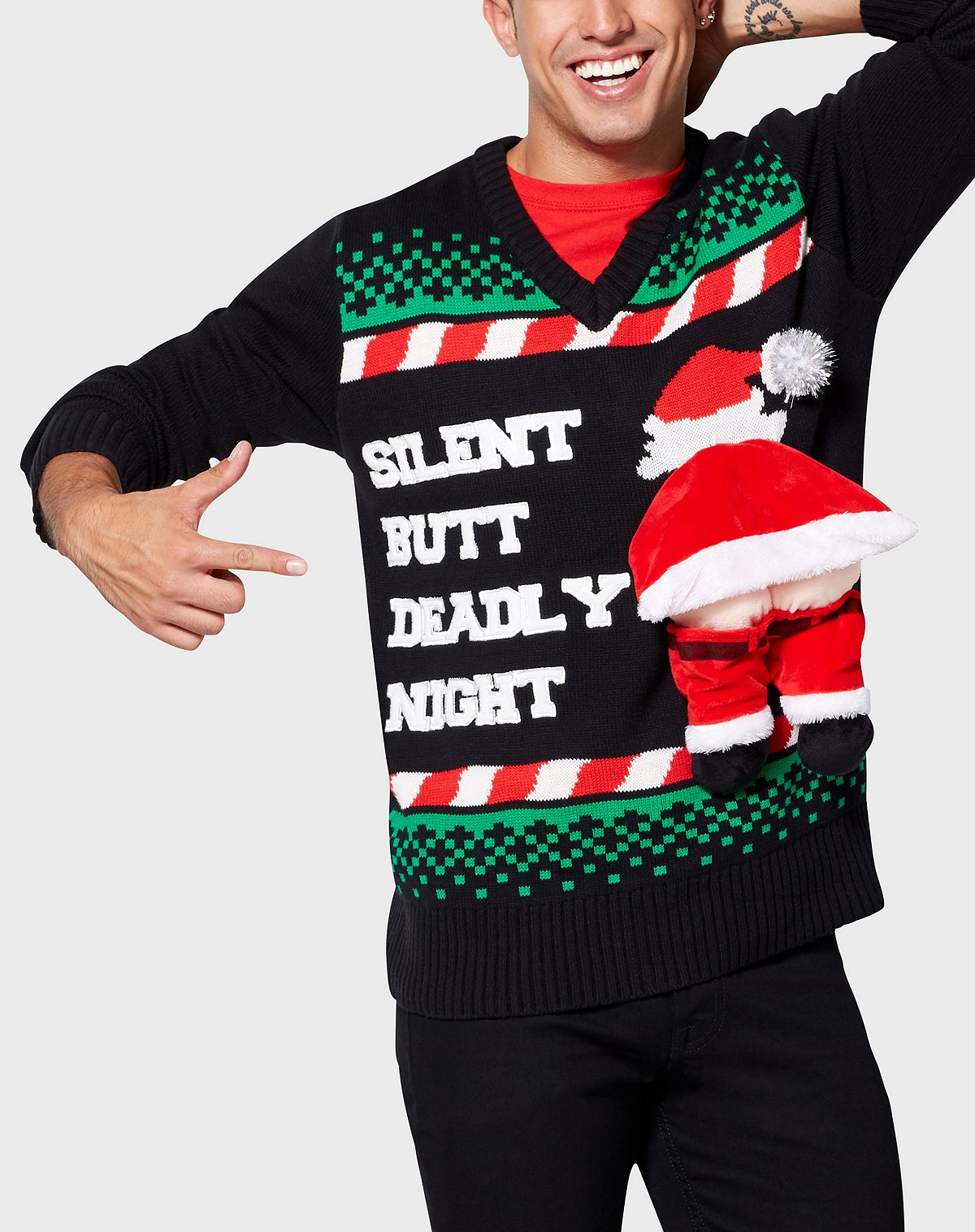 Spencer's Silent But Deadly Night Christmas Sweater
