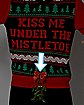 Light-Up Kiss Me Under the Mistletoe Ugly Christmas Sweater
