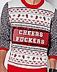 Light-Up Cheers Fuckers Ugly Christmas Sweater