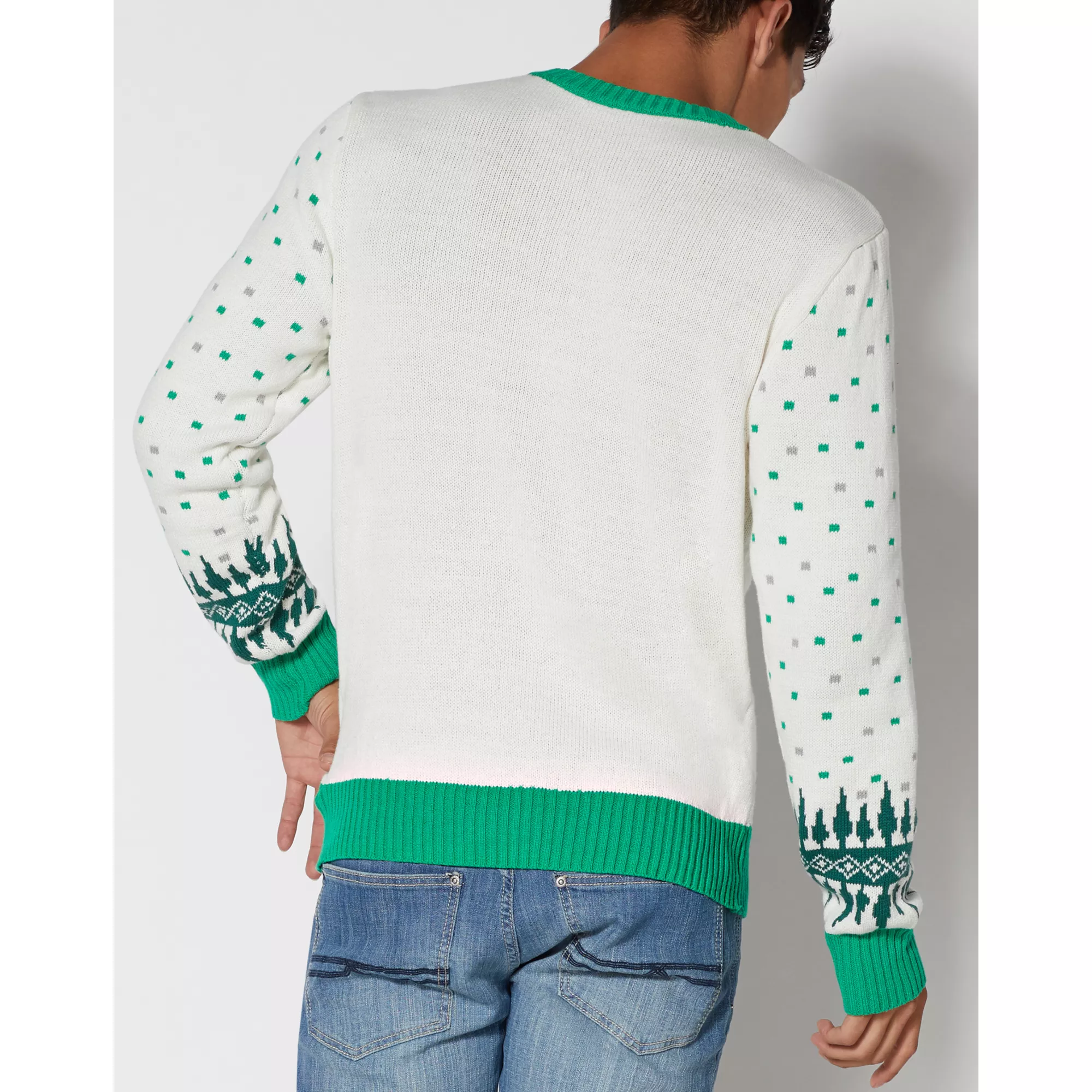 Light-Up Bob Ross Christmas Sweater