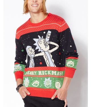Merry Rickmas Rick and Morty Ugly Christmas Sweater