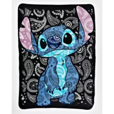 Paisley Stitch Fleece Blanket - Lilo & Stitch at Spencer's