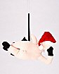 Plush Naughty Santa Ornament With Sound