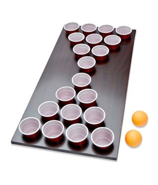 mini beer pong game