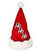 Light Up Ho Ho Ho Animated Santa Hat