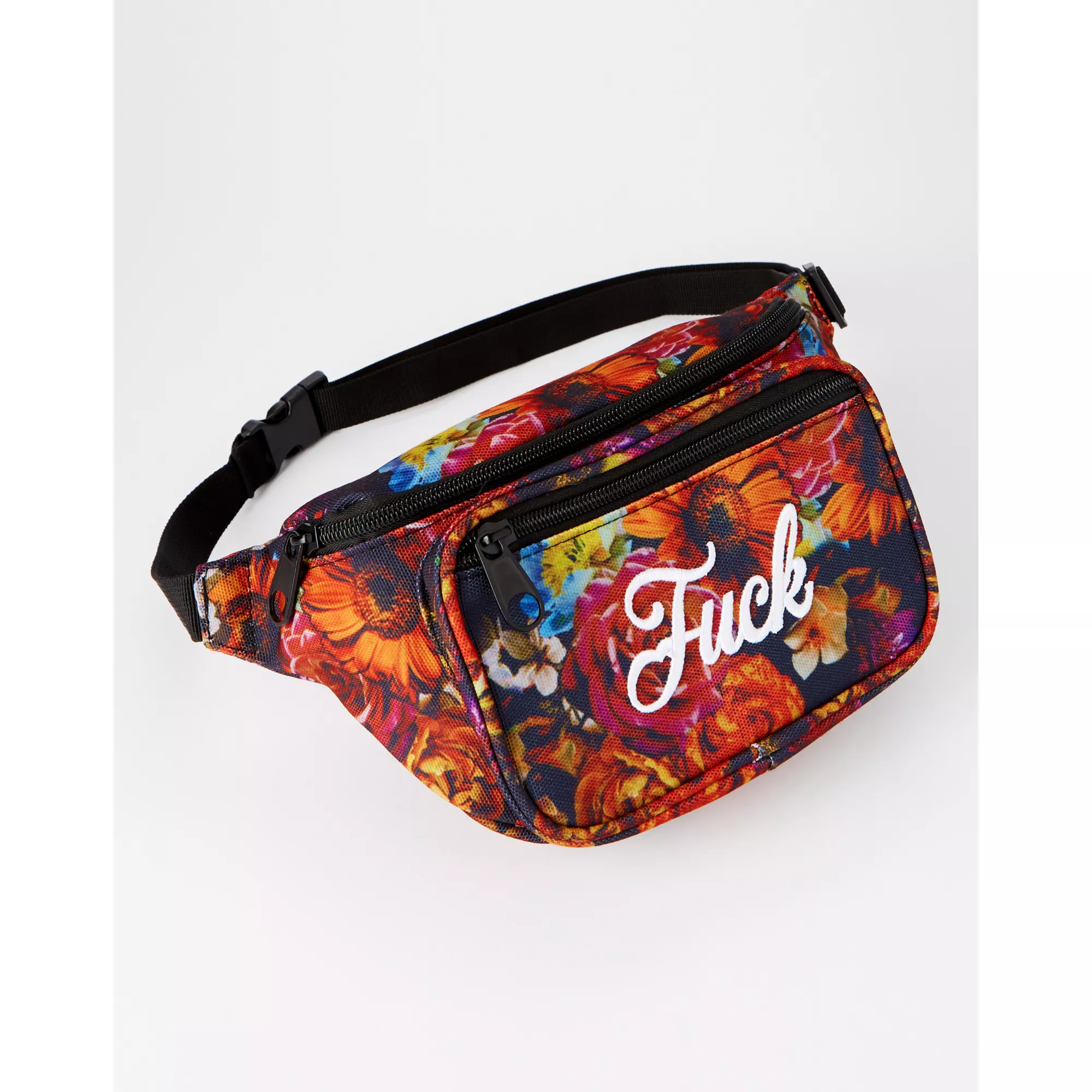 Floral Fuck Fanny Pack at Spencer's