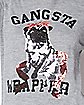 Sequin Gangsta Wrapper Pug Ugly Christmas Sweater