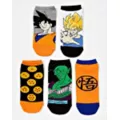 Dragon Ball Z No Show Socks - 5 Pack at Spencer's