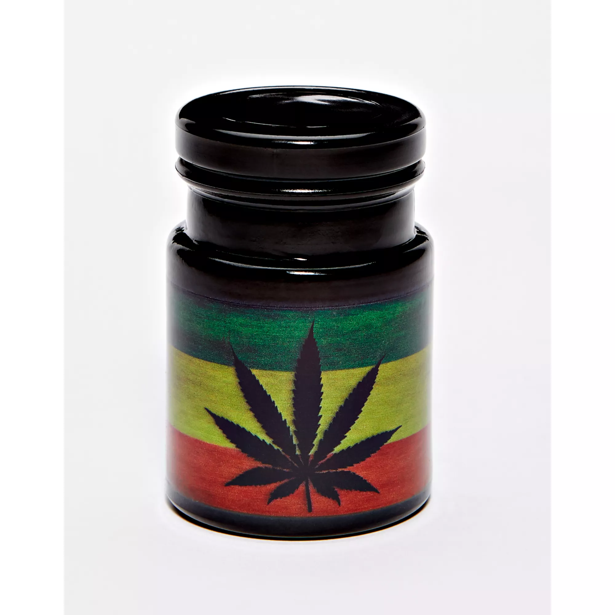 Rasta Leaf Emoji Stash Jar and Ashtray Set at Spencer's
