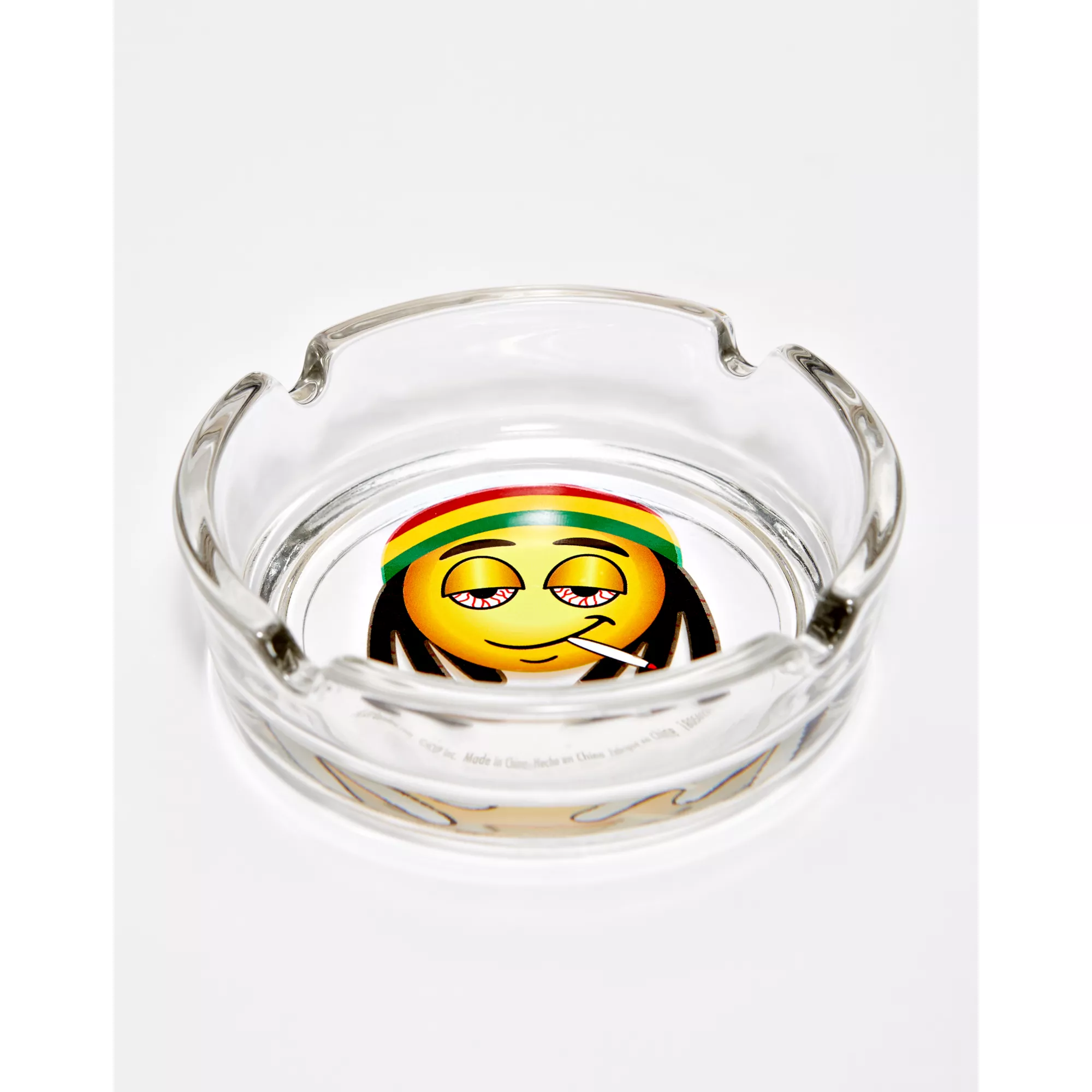 Rasta Leaf Emoji Stash Jar and Ashtray Set at Spencer's