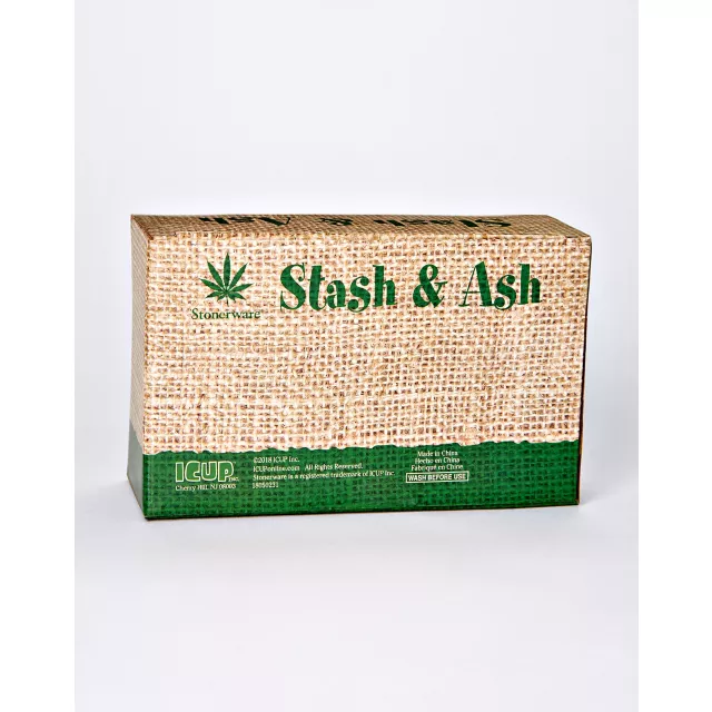 Rasta Leaf Emoji Stash Jar and Ashtray Set at Spencer's