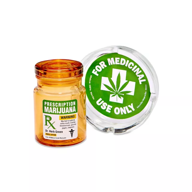 Prescription Marijuana Stash Jar and Ashtray Set at Spencer's