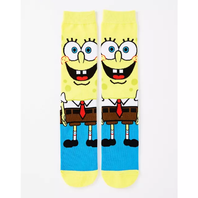 360 SpongeBob Crew Socks - Nickelodeon - Spencer's