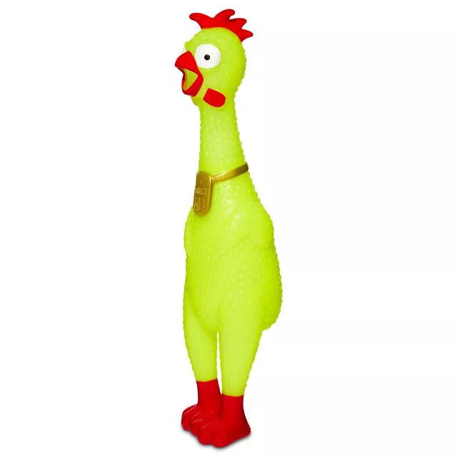 Yellow Squeeze Plastic Chicken at Spencer's