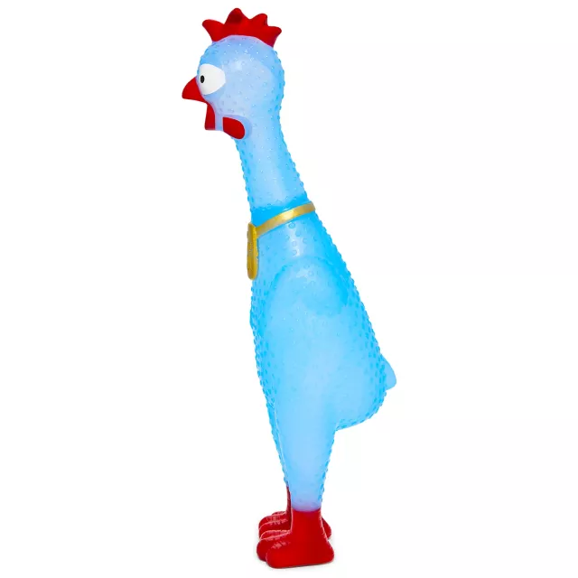 Blue Squeeze Plastic Chicken at Spencer's