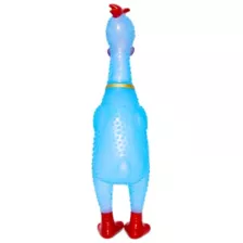 Blue Squeeze Plastic Chicken at Spencer's