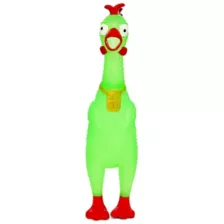 Neon Green Squeeze Plastic Chicken at Spencer's