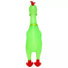 Neon Green Squeeze Plastic Chicken at Spencer's