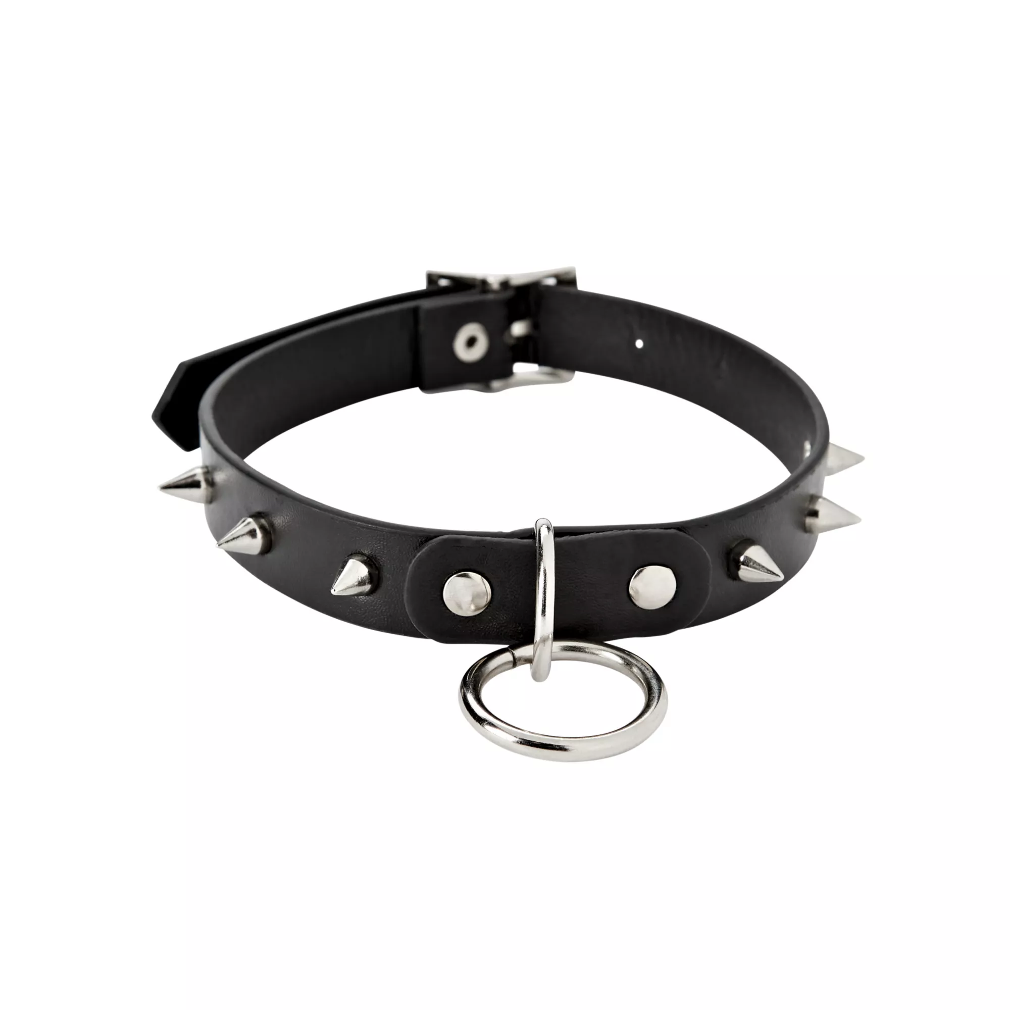 Ring Spiked Choker Necklace at Spencer's