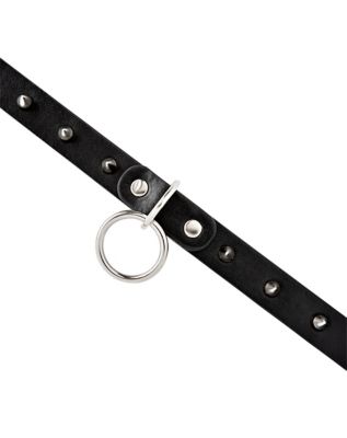 Ring Spiked Choker Necklace