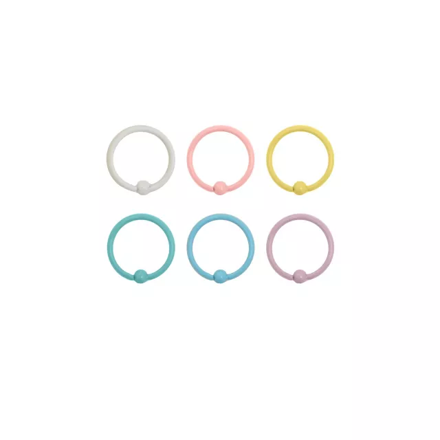 Multi-Pack Pastel Hoop Nose Rings 6 Pack - 20 Gauge - Spencer's