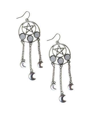 Pentagram earrings