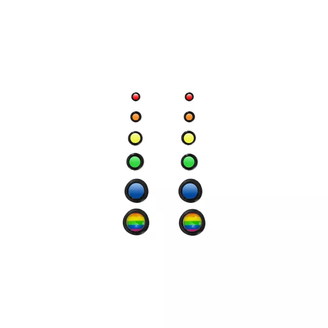 Multi-Pack Pride Rainbow Plugs