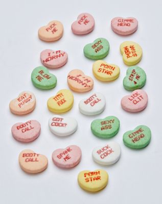 X Rated Valentine Candy Hearts Spencers
