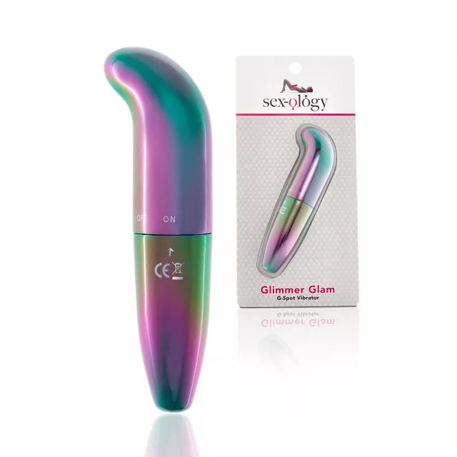 Glimmer Glam Iridescent G-Spot Vibrator 5 Inch - Sexology - Spencer's