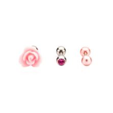 Multi-Pack CZ Rose Cartilage Earrings 3 Pack - 18 Gauge - Spencer's