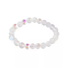 White Semi-Precious Stone Bracelet at Spencer's