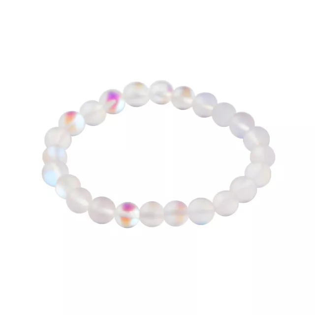 White Semi-Precious Stone Bracelet at Spencer's