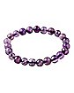 Purple Stone Beaded Bracelet