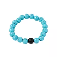Black & Turqouise Distance Bracelets at Spencer's