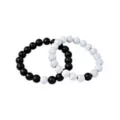 Black & White Distance Bracelets at Spencer's