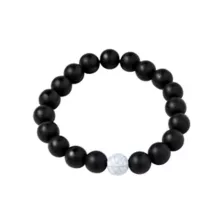 Black & White Distance Bracelets at Spencer's