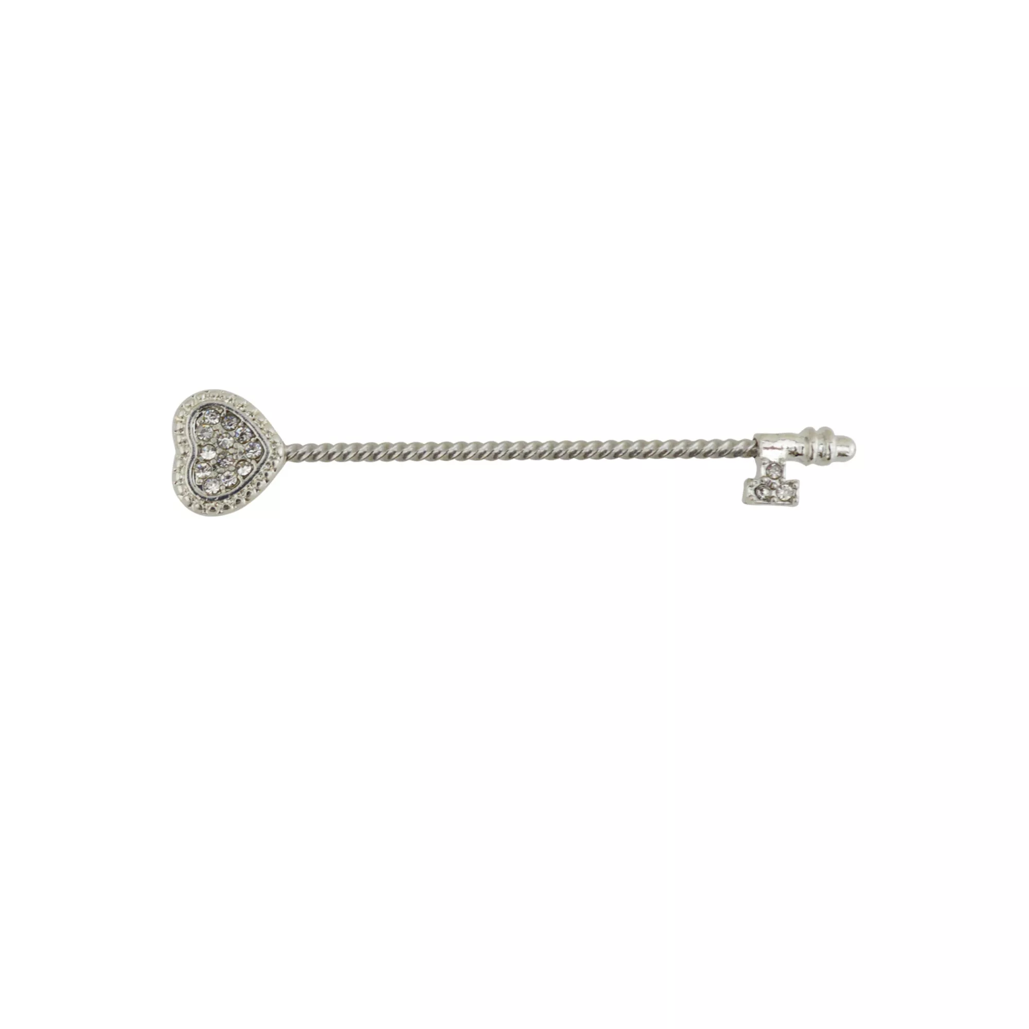 Heart & Key Industrial Barbell - 14 Gauge at Spirit Halloween