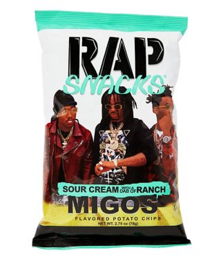 Migos Sour Cream with A Dab of Ranch Potato Chips