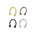 Multi-Pack Plated Horseshoe Rings 4 Pack - 16 Gauge at Spencer's