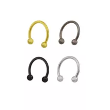 Multi-Pack Plated Horseshoe Rings 4 Pack - 16 Gauge at Spencer's