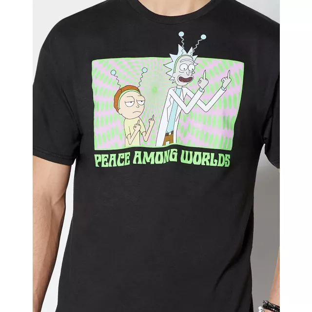 Peace Among Worlds T Shirt - Rick and Morty at Spencer's
