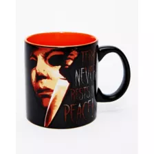 Terror Never Rests In Peace Michael Myers Coffee Mug 20 oz. - Halloween at Spencer's