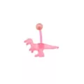Pink Glow In The Dark Dinosaur Belly Ring - 14 Gauge at Spencer's